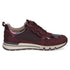Caprice Womens Bordeaux Combination Wide Fit Leather Sneakers 9-23756-45