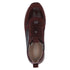 Caprice Womens Bordeaux Combination Wide Fit Leather Sneakers 9-23756-45