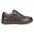 Caprice Nappa Leather Metallic Flowers Wide H Width Sneakers 9-23761-46