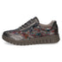 Caprice Nappa Leather Metallic Flowers Wide H Width Sneakers 9-23761-46