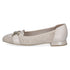 Caprice Off White Leather Square Toe Slip-On Shoe 9-24201-46-119