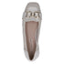 Caprice Off White Leather Square Toe Slip-On Shoe 9-24201-46-119