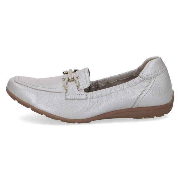 Caprice Women's Pearl Leather Loafer G-Width Comfort Shoes 9-24654-42-131