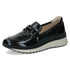 Caprice Womens Leather Slip-On Shoe 9-24700-43 - Black Naplak