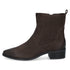Caprice Pointed Toe Block Heel Ankle Boot 9-25310-47 - Dark Brown Nubuck
