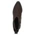Caprice Pointed Toe Block Heel Ankle Boot 9-25310-47 - Dark Brown Nubuck