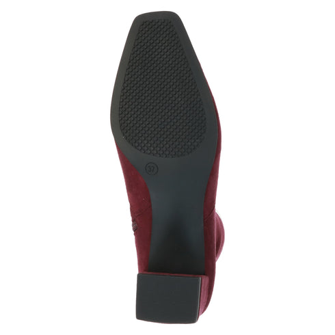 Caprice 9-25354-41 Women’s Stretch Ankle Boots – Square Toe Block Heel with Zip