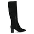 Caprice Ladies Croc Print Block Heel Ankle Boot - 024 Black Croc SKU 9-25520-41