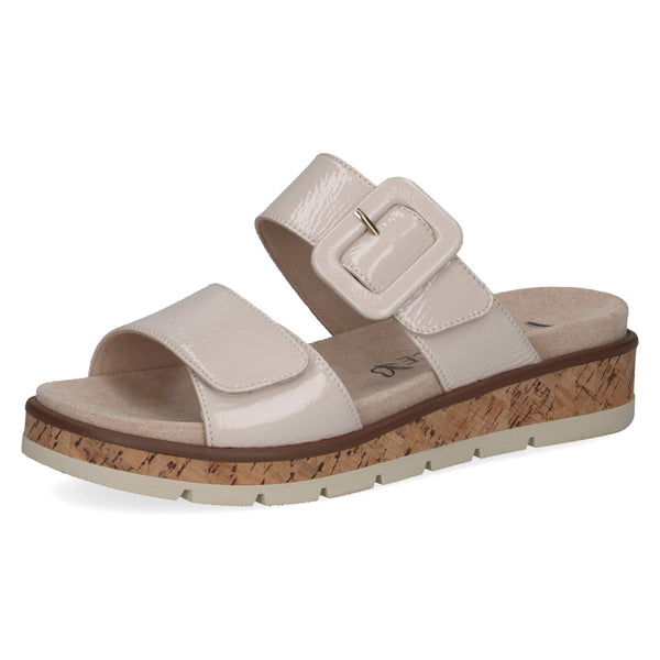 Caprice Snow Naplak Women's Adjustable Comfort Mule Sandals 9-27206-44