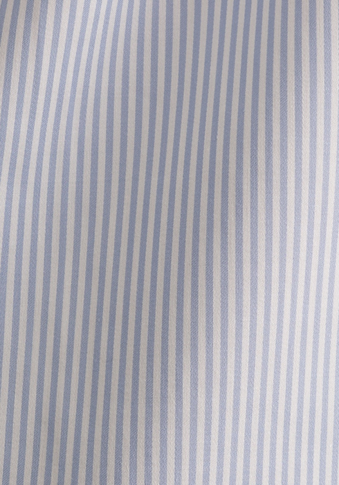 Seidensticker Mens Long Sleeve Regular Fit Kent 108 Easy-Iron Stripe Shirt Light Blue 01.145080-11