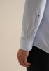 Seidensticker Mens Long Sleeve Regular Fit Kent 108 Easy-Iron Stripe Shirt Light Blue 01.145080-11