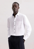 Seidensticker Mens Long Sleeve Regular Fit No Iron Contrast Kent Shirt White 01.845538-01