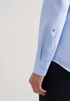 Seidensticker Mens Slim Fit Non-Iron Cotton Shirt 11 Light Blue Kent 01.849988