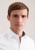 Seidensticker Mens Slim Fit Non-Iron Cotton Shirt 01 White Kent Contrast 01.849989