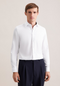 Seidensticker Mens Slim Fit Non-Iron Cotton Shirt 01 White Kent Contrast 01.849989