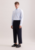 Seidensticker Mens Regular Fit Non-Iron Structured Shirt 11 Light Blue Kent 01.849998