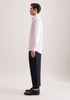 Seidensticker Mens Long Sleeve Regular Fit No Iron Structure Shirt Rose 01.849998-42