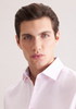 Seidensticker Mens Long Sleeve Regular Fit No Iron Structure Shirt Rose 01.849998-42