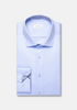 Seidensticker Mens Long Sleeve Regular Fit No Iron Contrast Kent Shirt Light Blue 01.850001-11