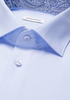 Seidensticker Mens Long Sleeve Regular Fit No Iron Contrast Kent Shirt Light Blue 01.850001-11