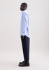 Seidensticker Mens Long Sleeve Regular Fit No Iron Contrast Kent Shirt Light Blue 01.850001-11