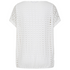 Emreco | 020727EW White Lace Jersey Knit Elastic Hem Top