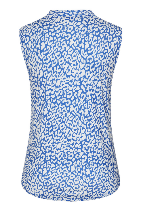 Emreco Womens Sleeveless Animal Print Blouse with Stretch 026213EW