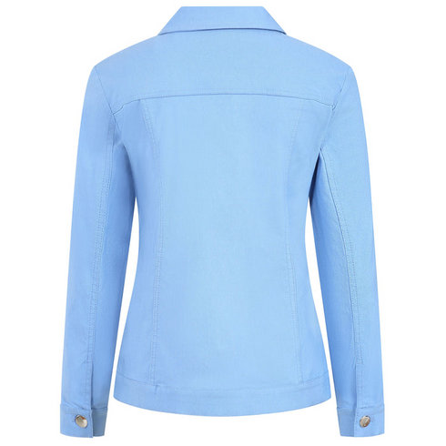 Emreco True Blue Bengaline Cropped Stretch Jacket - 030700EW