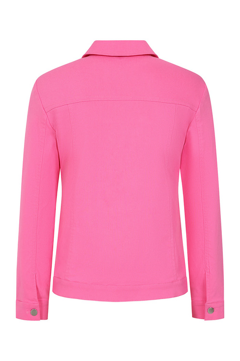 Emreco Summer Pink Bengaline Cropped Stretch Jacket - 030700EW