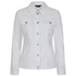 Emreco White Bengaline Cropped Stretch Jacket - 030700EW