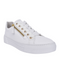 Gabor Women's Campus Zip White & Gold Leather Trainers – 86465.51