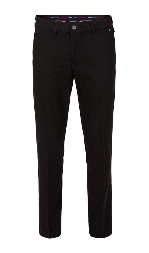 Bruhl 183830 Parma B Constant Dye Cotton Trousers in 999 Black Stretch