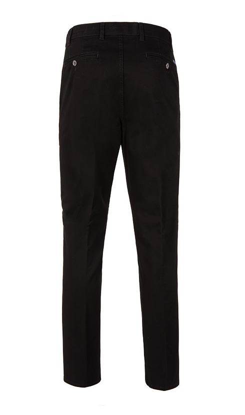 Bruhl 183830 Parma B Constant Dye Cotton Trousers in 999 Black Stretch
