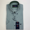 Zazzi Men's Green Short Sleeve Geometric Print Modern Fit Shirt 06-9724
