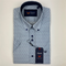 Zazzi Men's Teal Short Sleeve Geometric Print Modern Fit Shirt 06-9731