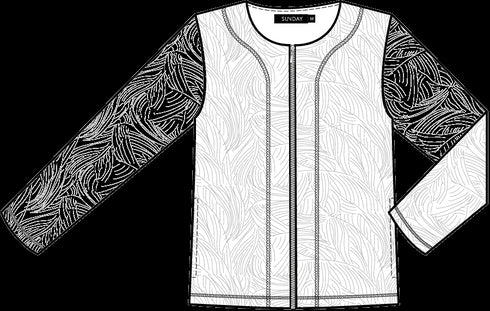 Sunday Textured Cardigan with Zip 6224 6197