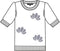 SUNDAY Medium Blue Geometric Motif Knitted Pullover — Regular Fit | 6255-6562