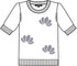 SUNDAY Medium Blue Geometric Motif Knitted Pullover — Regular Fit | 6255-6562