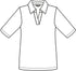 SUNDAY Medium Blue Open Collar Jersey Blouse — Regular Fit | 6433-6000