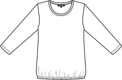 Sunday 3/4 Sleeve Abstract Jersey Top – Style 6919 6382