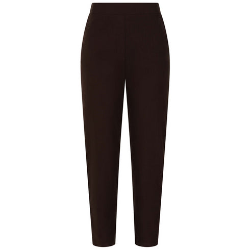 Emreco Fleece Lined Pull-On Bengaline Trouser – Dark Chocolate 070803EW