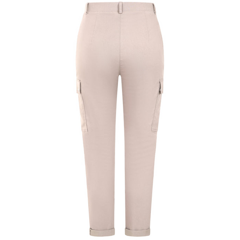 Emreco Soft Almond Combat Style Bengaline Stretch Trousers - 070900EW