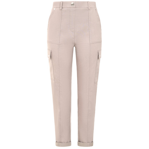Emreco Soft Almond Combat Style Bengaline Stretch Trousers - 070900EW