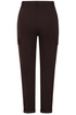 Emreco Chocolate Brown Pull-On Combat Style Bengaline Stretch Trousers 070900EW