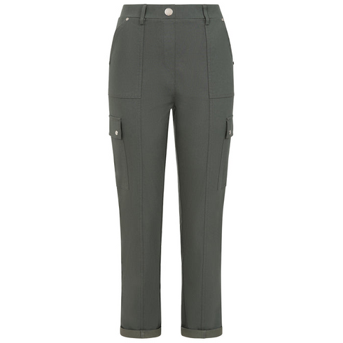 Emreco Dark Khaki Combat Style Bengaline Stretch Trousers - 070900EW