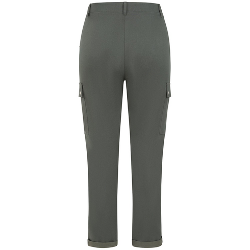 Emreco Dark Khaki Combat Style Bengaline Stretch Trousers - 070900EW