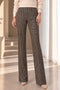 Emreco Natural Tweed Ponte Check Stretch Trousers 076307EM - Neutral