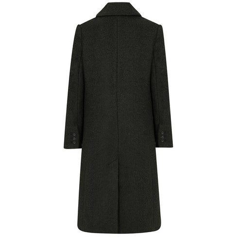 Emreco Longline Textured Single Breasted Coat 090809EW
