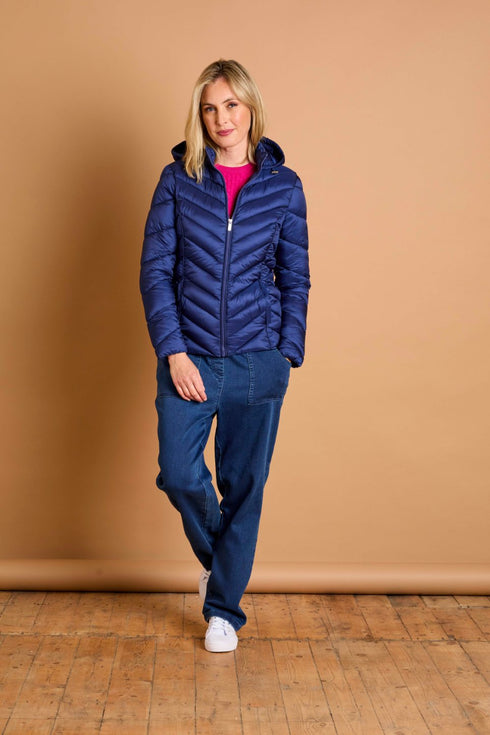 Emreco Packaway Quilted Jacket with Hood - 091001EW