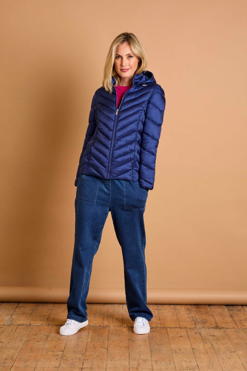 Emreco Packaway Quilted Jacket with Hood - 091001EW